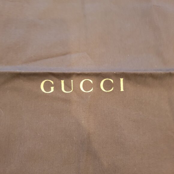 Gucci Brown Drawstring Travel Protection Dust Bag 11.5 x 17" - Picture 2 of 9